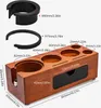 A wooden organizer for coffee tools with dimensions labeled. Náhled obrázku produktu