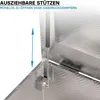 Wiltec Werkzeugbox Alu 124x37x38 cm Silberfarbene Produktbild-Vorschau 7