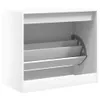 Schuhschrank Weiß 80x42x69 cm Holzwerkstoff Produktbild-Vorschau 7