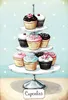vianmo Holzschild 30x20 cm Cupcakes kleine Kuchen Produktbild-Vorschau 1