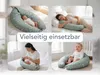 XXL Stillkissen grün | Schwangerschaftskissen | 190 x 40 cm Produktbild-Vorschau 4