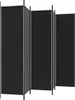A black room divider is shown against a white background. Náhled obrázku produktu