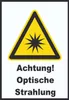 Achtung Optische Strahlung A6 (105x148mm) Schild Produktbild-Vorschau 1