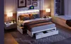Polsterbett 160x200cm mit USB und Steckdosen, Jugendbett Produktbild-Vorschau 15