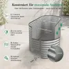 HomeLuxWorld Hochbeet Metall 160x80x80 cm Silber verzinkter Produktbild-Vorschau 4