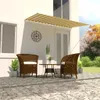 vidaXL Wysuwana markiza 250×150 cm Żółto-biała Podgląd zdjęcia produktu 2
