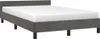 vidaXL Rám postele bez matraca tmavosivý 120x190 cm zamat Náhľad obrázku produktu 1