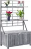 vidaXL Aufbewahrungstruhe mit Rankgitter 99x55x160cm Produktbild-Vorschau 9