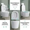 Mai & Mai Hänge WC Toilette Wand-WC Spülrandlos Weiß aus Produktbild-Vorschau 5
