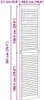 vidaXL Porte d'armoire Nature 201 x 2,1 x 49,5 cm Bois de Voir les images du produit 7