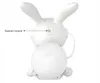 A white, rabbit-shaped night sky projector is shown from the back. Náhled obrázku produktu