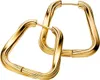PANDORA Rechteckige Damen Ohrringe Essence, IP Gold Produktbild-Vorschau 4