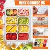 Snackbox mit 8 Fächern und Deckel - Auslaufsicherer Produktbild-Vorschau 2