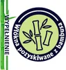 A circular logo with bamboo illustrations and text related to bamboo fibers. Produktbild-Vorschau