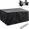 vidaXL Obal na záhradný nábytok 8 očiek 180x140x90 cm Náhľad obrázku produktu 2