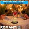 ROMANTIX Wieczna złota róża w szkle Miłosny prezent Podgląd zdjęcia produktu 5