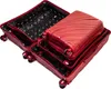Several red suitcases nested inside each other, with one open to show the interior. Podgląd zdjęcia produktu