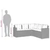 Gartenmöbel-Set, L-förmiges Ecksofa mit Tisch, PE-Rattan, Produktbild-Vorschau 10