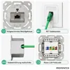 ProfiPatch Netzwerkdose Datendose Unterputz Cat.6A 500MHz Produktbild-Vorschau 4