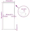 vidaXL Sprchová roleta s kazetou 110x240 cm Šírka látky 106 Náhľad obrázku produktu 7