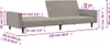 Design Schlafsofa 2-Sitzer Hellgrau Samt, Schlafsofas 2024 Produktbild-Vorschau 11