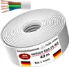 40m Kunststoffschlauchleitung H05VV-F 5G0,75 Weiß Flexible Produktbild-Vorschau 1