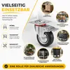 4er Transportrollen & Schwerlastrollen - mit Bremse - Produktbild-Vorschau 4