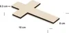 Creative Deco 10 x Dünne Kreuz-Anhängers aus Sperr-Holz | Produktbild-Vorschau 3