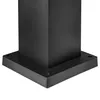 Close-up of the base of a black outdoor lamp post. Náhľad obrázku produktu