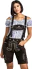 Steigenhöfer Traditionelle Lederhose für Damen mit Trägern Produktbild-Vorschau 2