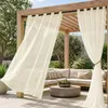 Outdoor Vorhang mit Ösen Wasserdicht Transparent Gardinen Produktbild-Vorschau 1