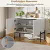 Moderní komoda s prohnutým designem a kovovými nohami, Náhled obrázku produktu 3