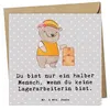 Mr. & Mrs. Panda Grußkarte Lagerarbeiterin Herz - Grau Produktbild-Vorschau 1