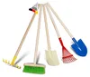 Kinder-Gartengeräte 5 tlg. Harke, Schaufel, Besen, Spaten, Produktbild-Vorschau 1