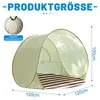 3–4-Personen-Strandzelt, tragbares Sonnenschutz-Zelt, Produktbild-Vorschau 2
