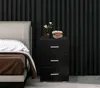 Nachttisch Flurschrank 3 Schubladen 63 cm hoch schwarz Produktbild-Vorschau 5