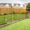 Gartenzaun 5 Paneele 3,5 m, 101 cm H x 71 cm B, Metall, schwarz Productafbeelding-voorbeeld