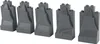Five dark gray LEGO rock pieces are arranged in a row on a white background. Anteprima dell’immagine prodotto
