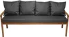 Coussins pour banc de jardin Gris foncé| Assise 170x50x7 + Voir les images du produit 1