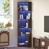 Libreria angolare Fliek con striscia luminosa a LED, Anteprima dell’immagine prodotto 3