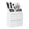 Kozmetický organizér na make up so 6 zásuvkami, biela Náhľad obrázku produktu 1