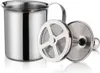 Manuelle Milchschaum, 800ml Edelstahl Milk Frother Produktbild-Vorschau 1