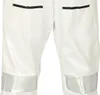A close-up view of the lower part of white trousers with black and silver accents. Anteprima dell’immagine prodotto