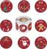 Weihnachtsaufkleber Rolle 500 Stück Papier Sticker rund 3,8 Produktbild-Vorschau 1