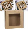 Quadratische Geschenkbox mit Sichtfenster 30x30x10 cm x2 Produktbild-Vorschau 2