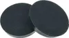 Two round black filters on a white background. Produktbild-Vorschau