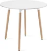 Set da pranzo 1+4, tavolo KAMI 80x80 bianco + sedia BALI Anteprima dell’immagine prodotto 2