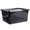 A black storage container with a patterned insert on the sides, shown against a white background. Produktbild-Vorschau