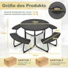 COSTWAY Sitzgarnitur für 8 Personen, Gartenmöbel Sitzgruppe Produktbild-Vorschau 7