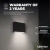 Ledvion - LED Wandleuchte Mira S Schwarz - 3000K - 6W - Produktbild-Vorschau 3